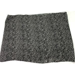 Apt 9 Womens Black Cream Zebra Print Infinity Scarf White Animal Print Preppy